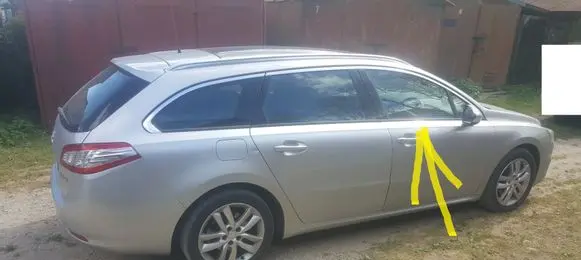 Peugeot 508 Front door window glass four-door AS2