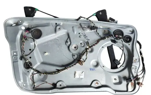 Skoda Fabia Mk2 (5J) Front window lifting mechanism without motor 6Y0837755C