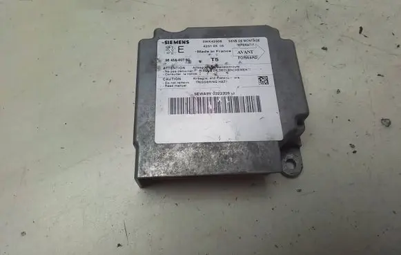 Peugeot 307 Airbag control unit/module 5WK42908 42010505 9645840780
