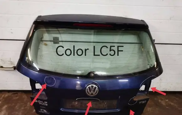 Volkswagen Golf Plus Tailgate/trunk/boot lid