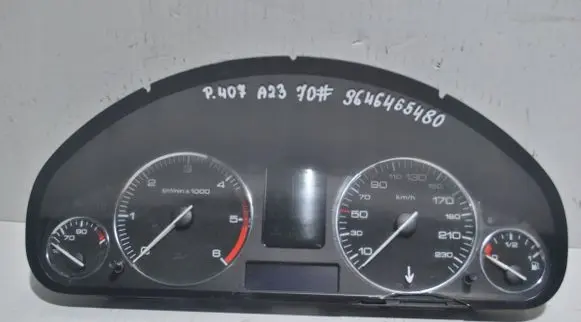 Peugeot 407 Speedometer (instrument cluster) 9646465480