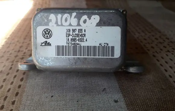 Audi A3 S3 8P ESP acceleration yaw rate sensor 1K0907655A 100985032224