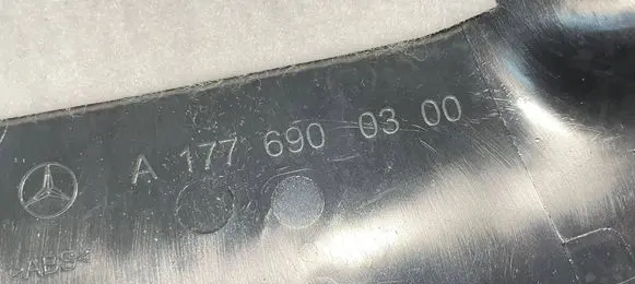 Mercedes-Benz A W177 (B) pillar trim (top) A1776900300 38135