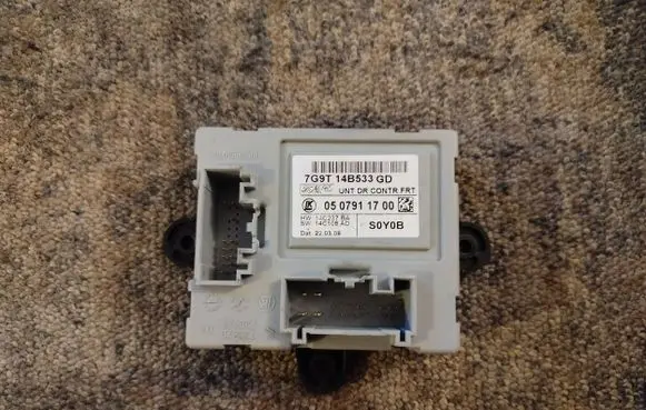 Jaguar XF X250 Door control unit/module 7G9T14B533GD 0507911700 14C237BA