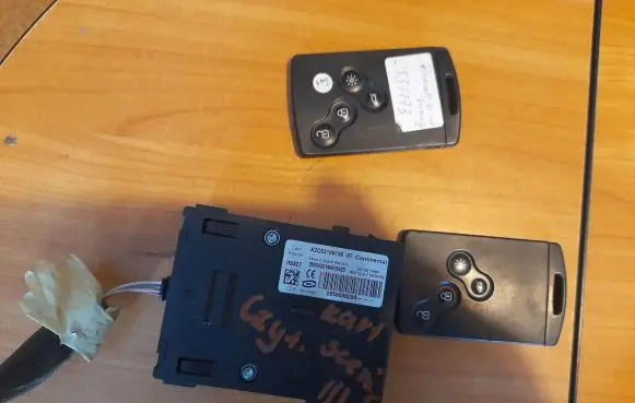 Renault Scenic III - Grand scenic III Ignition key card reader 