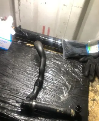 Audi A4 S4 B6 8E 8H Engine coolant pipe/hose 06B103493BD