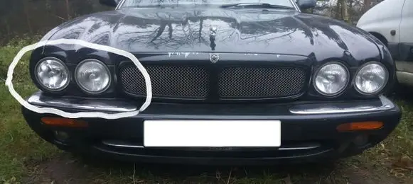 Jaguar XJ X308 Under headlight/headlamp trim 4650AF BLACK