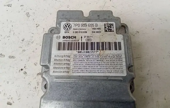 Volkswagen Touareg II Airbag control unit/module 7P0959655B 0285010939