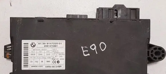 BMW 3 E90 E91 CAS control unit/module 5WK49513VBR 9147220 2081470681