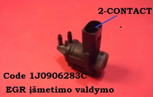 Volkswagen Golf V Turbo solenoid valve 1J0906283C