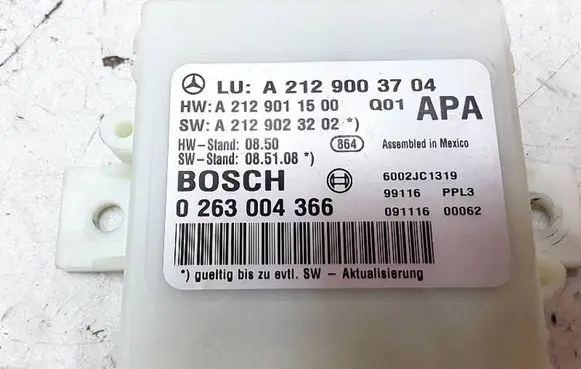 Mercedes-Benz E W212 Parking PDC control unit/module A2129003704 A2129011500 A2129023202