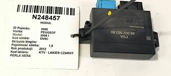 Peugeot 3008 I Central body control module 9800266380