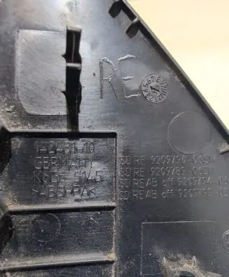 Dashboard side end trim