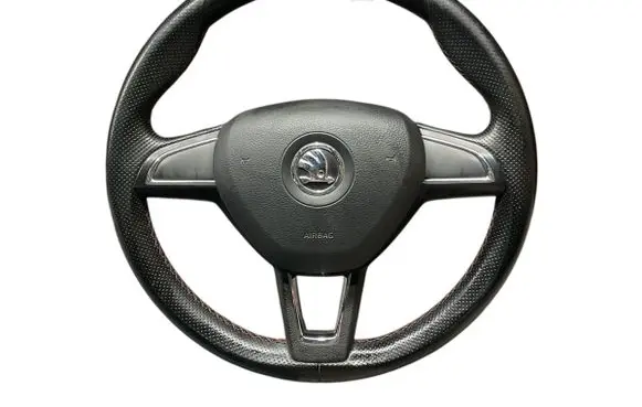Skoda Fabia Mk2 (5J) Steering wheel 5E0880201 5J0419091L