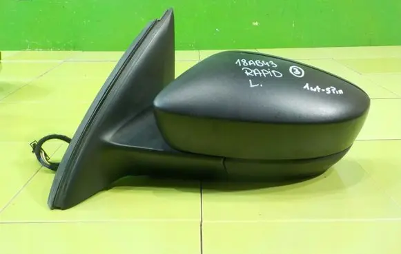 Skoda Rapid (NH) Front door electric wing mirror 5JC857407C 18AB43