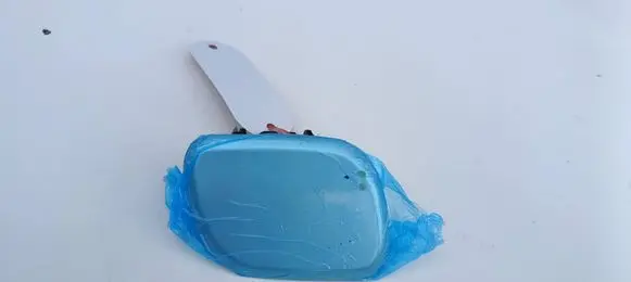 Headlight washer spray nozzle cap/cover