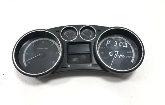 Peugeot 308 Speedometer (instrument cluster) 9665107480 554001550310