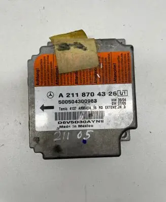 Mercedes-Benz E W211 Airbag control unit/module A2118704326 500504300983