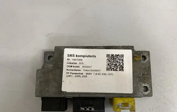 BMW 7 E65 E66 Airbag control unit/module 6924557