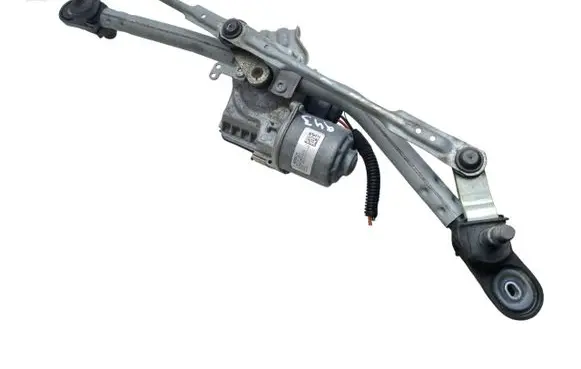 Front wiper linkage and motor