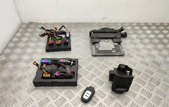 Audi A4 S4 B8 8K Engine ECU kit and lock set 8K0906264B 8K0959754H 8K0909131D