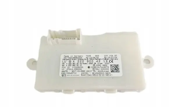 Mercedes-Benz C W205 Keyless (KESSY) go control unit/module A2229004213