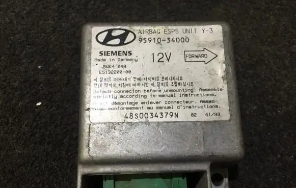 Hyundai Sonata Airbag control unit/module 9591034000 5wk4048