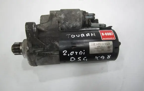 Volkswagen Touran I Starter motor 02E911023LX 0001123037 02E911023L