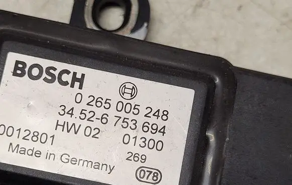 BMW X5 E53 ESP acceleration yaw rate sensor 0265005248 34526753694