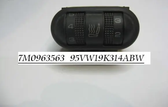 Seat Alhambra (Mk1) Seat heating switch 7M0963563 95VW19K314ABW