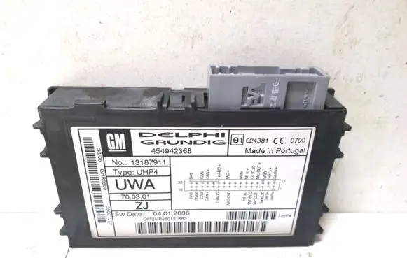 Opel Vectra C Bluetooth control unit module 13187911
