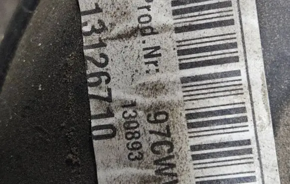 Opel Signum Master brake cylinder 13126710 97GW 130893