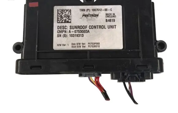 Tesla Model S Sunroof control unit/module 100751200C 10319313 P0753P06B