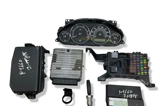 Jaguar X-Type Engine ECU kit and lock set 28078700 7X4312A650BA R0411C057A