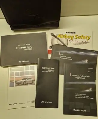 Hyundai Genesis Owners service history hand book 
