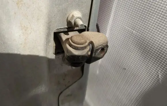 Rear door check strap stopper