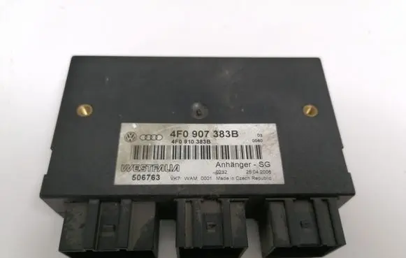 Audi A6 Allroad C6 Tow bar trailer control unit/module 4F0907383B
