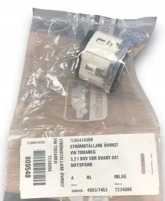 Volkswagen Touareg I Differential lock switch 7L6941435N