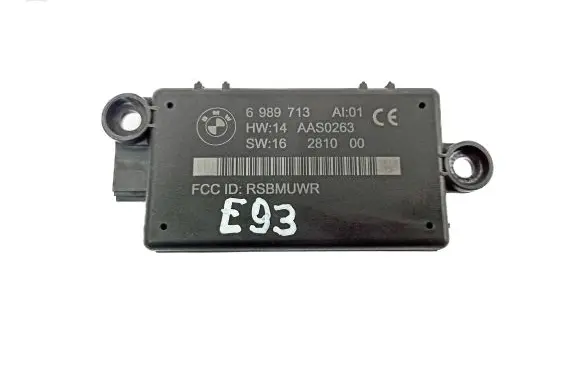 BMW 3 E92 E93 Alarm control unit/module 6989713 AAS0263 16281000