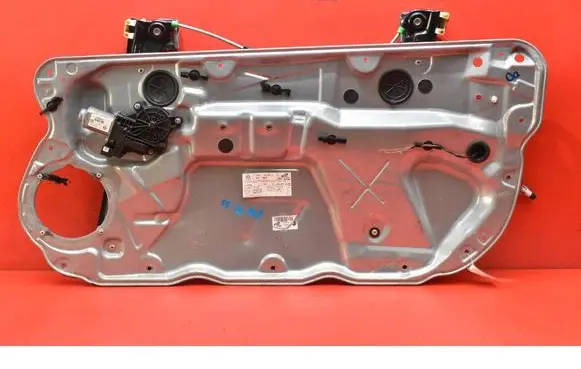 Volkswagen Polo Front door window regulator with motor 6Q3837756