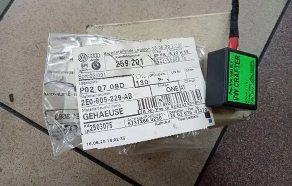 Volkswagen Crafter Ignition key/card 