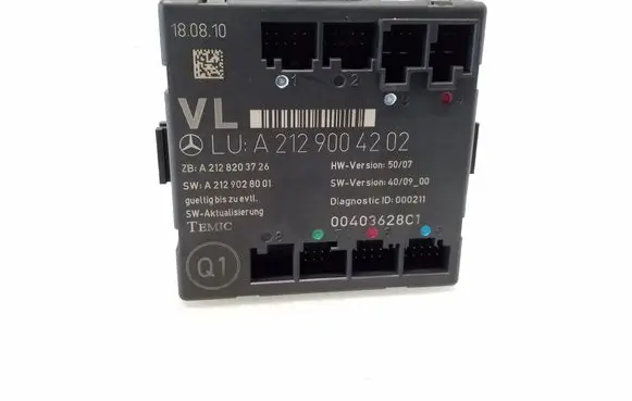 Mercedes-Benz C W204 Door control unit/module A2129004202