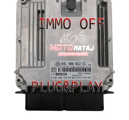 Volkswagen Transporter - Caravelle T5 Engine control unit/module 03L906022CC 0281016376