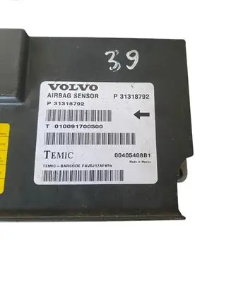 Volvo XC60 Airbag control unit/module 31318792 00405408B1 010091700500