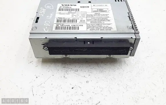 Volvo C30 Radio/CD/DVD/GPS head unit 31288510 12077195 31288511A
