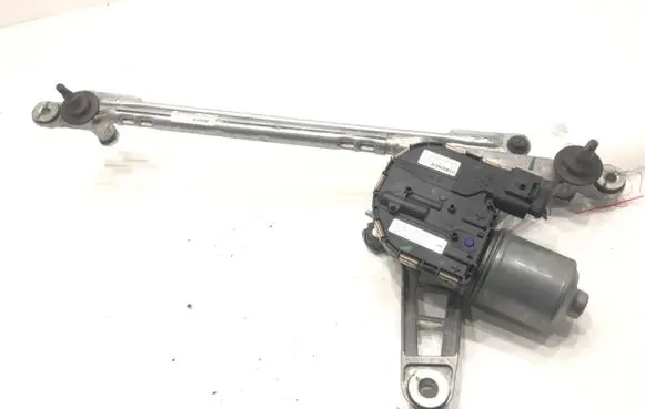 Front wiper linkage and motor