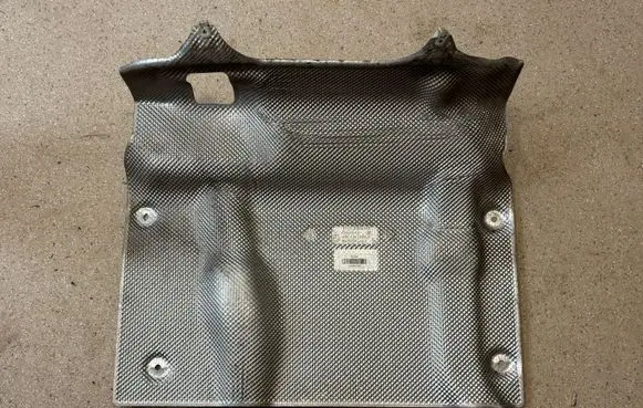 Heat shield in engine bay