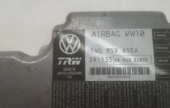 Volkswagen PASSAT CC Airbag control unit/module 5N0959655A