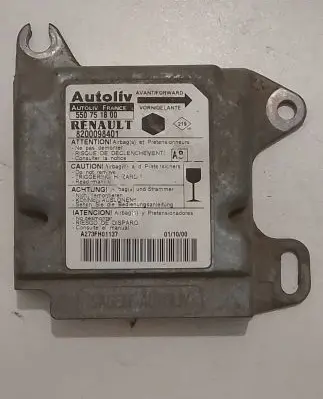 Renault Kangoo I Airbag control unit/module 8200098401 550751800 A273FH01137