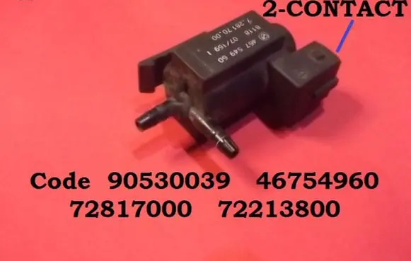 Opel Combo C Turbo solenoid valve 90530039 46754960
